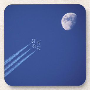 Jets Next to Moon British Columbia Coaster