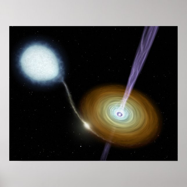 Jets of material shooting out poster (Front)