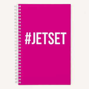 "#JETSET" Pink Travel Journal