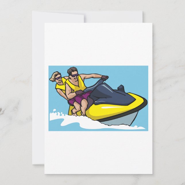 Jetski Fun Invitation (Front)