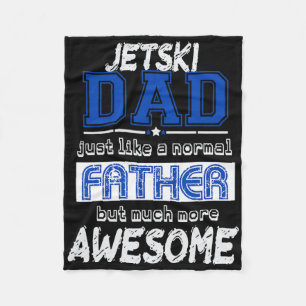 Jetski Jet Ski Skiing Dad Water Sports Funny Cool Fleece Blanket