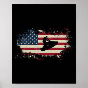 Jetski Jet Ski Skiing Love Water Sports Funny Cool Poster
