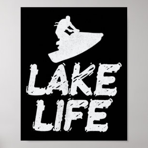Jetski Jet Ski Skiing Love Water Sports Funny Cool Poster