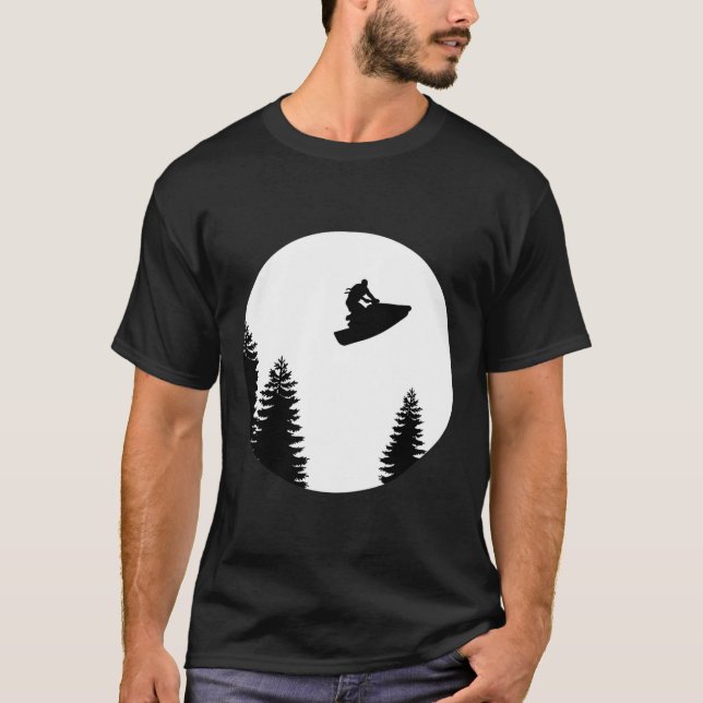 Jetski Jet Ski Skiing Love Water Sports Funny Cool T-Shirt (Front)