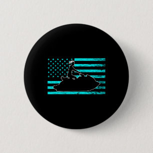 Jetski Jet Skiing Watercraft Jet Ski American Usa 6 Cm Round Badge