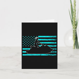 Jetski Jet Skiing Watercraft Jet Ski American Usa Card