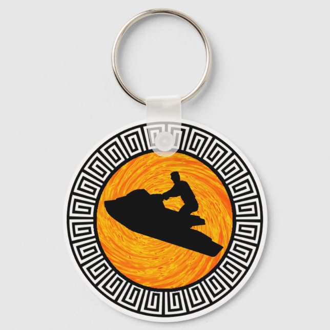 JETSKIING THE KEYS KEY RING (Front)