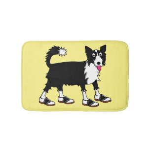 Jett the Border Collie Bath Mat