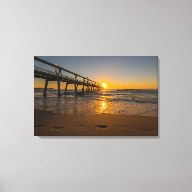 Jetty at Sunrise - Wrapped Canvas (Front)