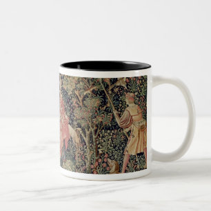 Jeu de Marelle et Cueillette de Fruits' Two-Tone Coffee Mug