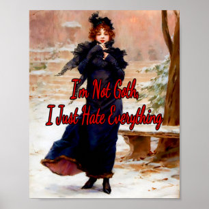 Jeune Elegante En Hiver by Frederick Kaemmerer  Poster