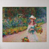 Jeune fille dans le jardin de Giverny, 1888