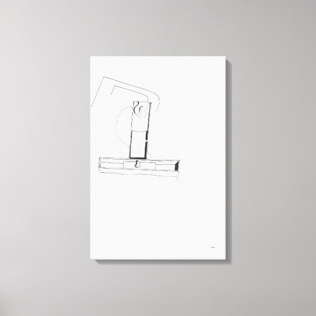 Jeux de Construction Building's Games Drawing 5 C Canvas Print (Front)