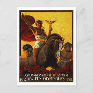 Jeux Olympiques Postcard