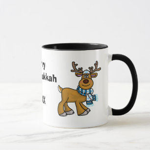 Jew and Gentile Reindeer Chrismukkah Mug
