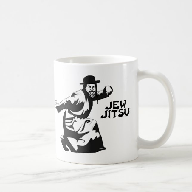 Jew Jitsu Coffee Mug | Jewish Bar Mitzvah Gifts (Right)