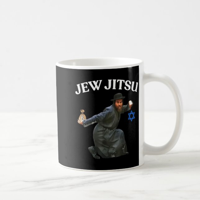 Jew Jitsu Design Coffee Mug (Right)