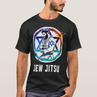 Jew Jitsu Funny Jewish Martial Arts Bjj Brazilian  T-Shirt