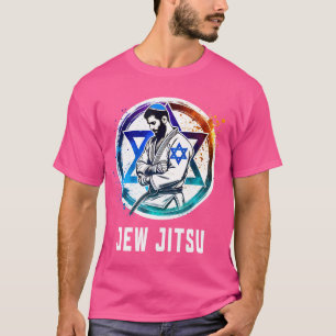 Jew Jitsu Funny Jewish Martial Arts Bjj Brazilian  T-Shirt
