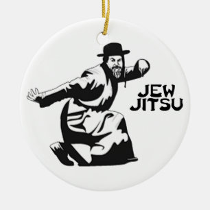 Jew Jitsu Ornament   Jewish Bar Mitzvah Gifts