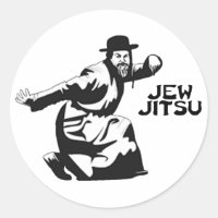 Jew Jitsu Sticker | Jewish Bar Mitzvah Gifts