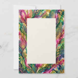 Jewel Botanical Border Invitation