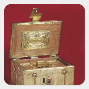 Jewel box square sticker