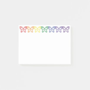 Jewel Butterflies Outline Post-it Notes