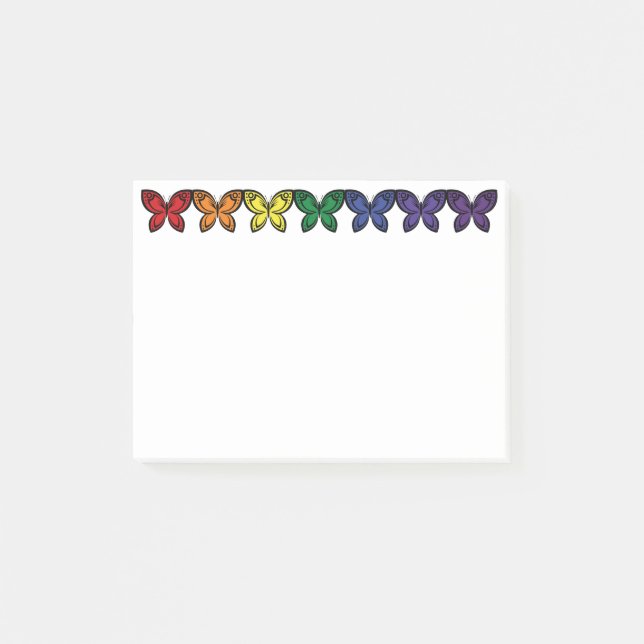 Jewel Butterflies Post-it Notes (Front)