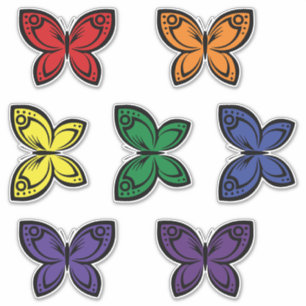 Jewel Butterflies Sticker Set