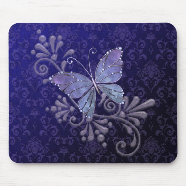 Jewel Butterfly Mouse Mat (Front)