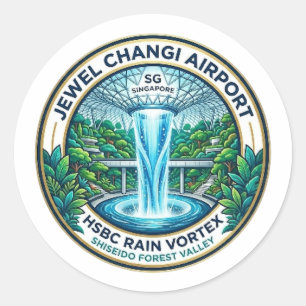 JEWEL CHANGI AIRPORT CLASSIC ROUND STICKER