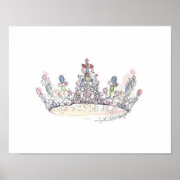 Jewel Crown by Heather French Henry Poster