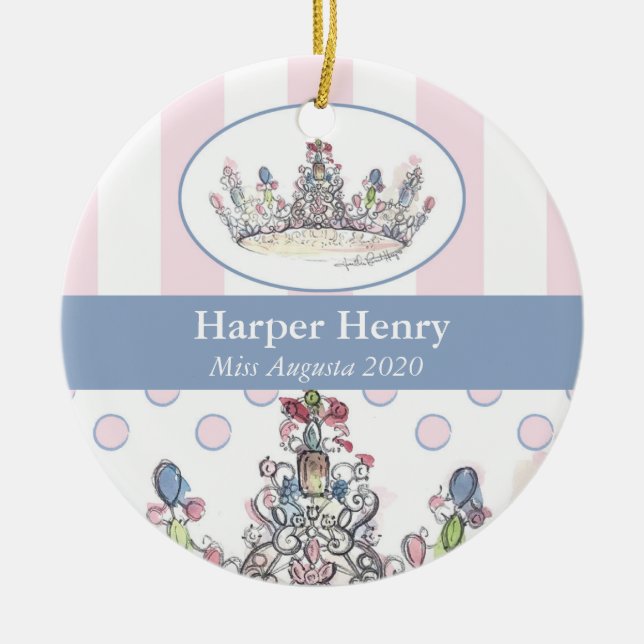 Jewel Crown Custom Ornament (Front)