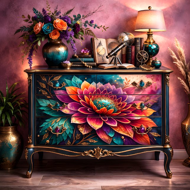 Jewel Dahlia Decoupage Tissue Paper (Jewel Dahlia Decoupage Tissue Paper)