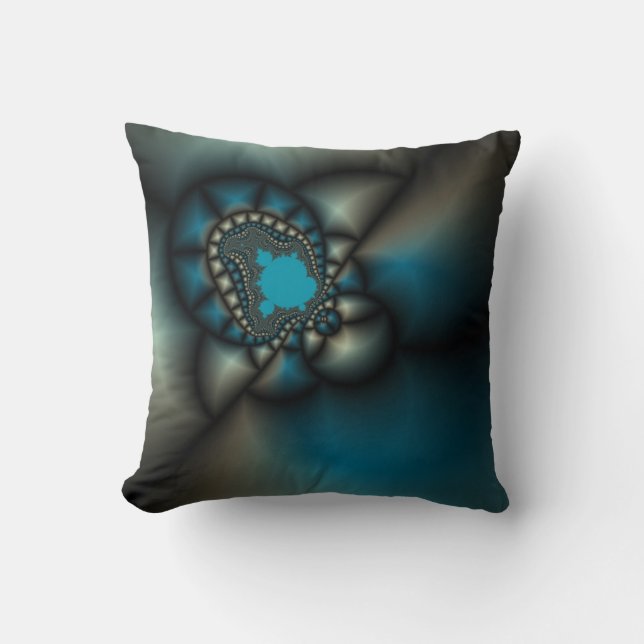 Jewel fractal art pillow (Front)