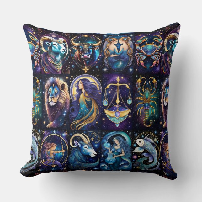 Jewel Galaxy Zodiac   Cushion (Front)