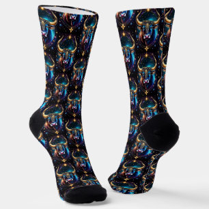 Jewel Galaxy Zodiac Taurus Socks