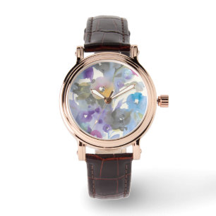Jewel Garden Purple Pastel Petals Watch