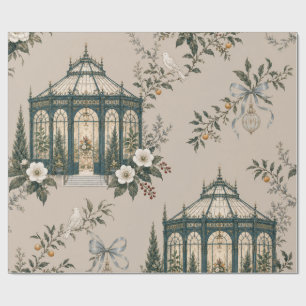 Jewel Glasshouse Champagne Blush Christmas Wrappin Wrapping Paper