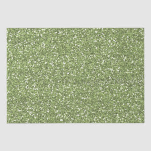 Jewel Green Faux Glitter Tissue Paper