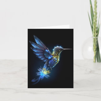 Jewel Hummingbird - Sapphire Blue Card