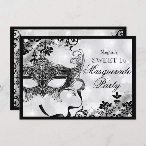 Masquerade Invitations Zazzle Uk