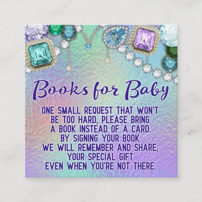 Jewel Mermaid Book Request Cards (Front)