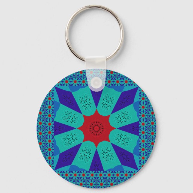 Jewel of the Nile -  Egyptian Art Print Key Ring (Front)