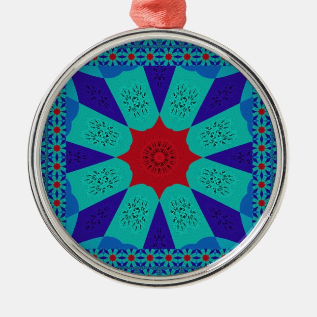 Jewel of the Nile -  Egyptian Art Print Metal Tree Decoration (Front)