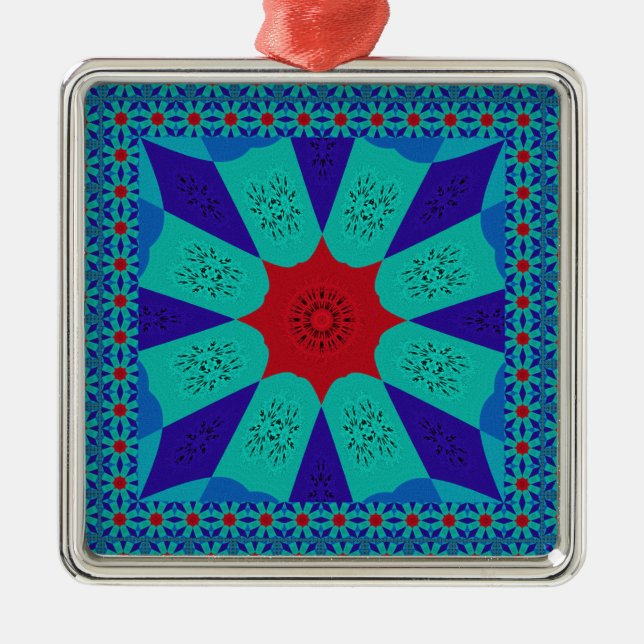 Jewel of the Nile -  Egyptian Art Print Metal Tree Decoration (Front)