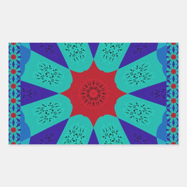 Jewel of the Nile -  Egyptian Art Print Rectangular Sticker (Front)