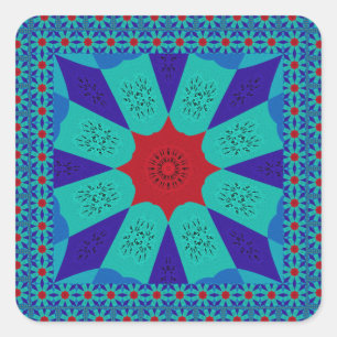 Jewel of the Nile - Egyptian Art Print Square Sticker