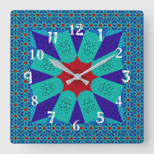 Jewel of the Nile -  Egyptian Art Print Square Wall Clock